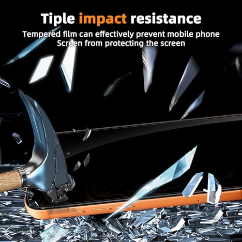Image of FabeKee Privacy Screen Protector for iphone 17 pro max 9H Tempered Glass, Anti-Spy Protection, Scratch-Resistant, HD Clarity (1 Pack)