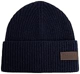 Hackett London Herren Cash Beanie-Mütze, blau (Marineblau), Einheitsgröße