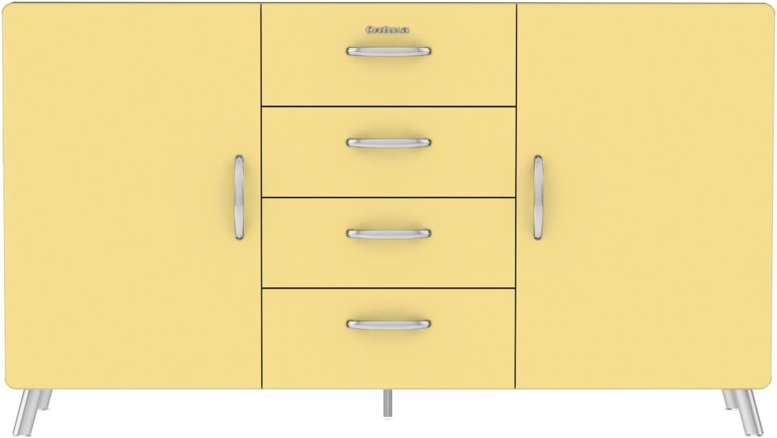 TENZO Cobra Designer Sideboard, Wood, Lemon, 163x43x92 cm