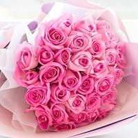 Amazon｜フラワーキッチン バラ30本の花束 【バイカラーラッピング