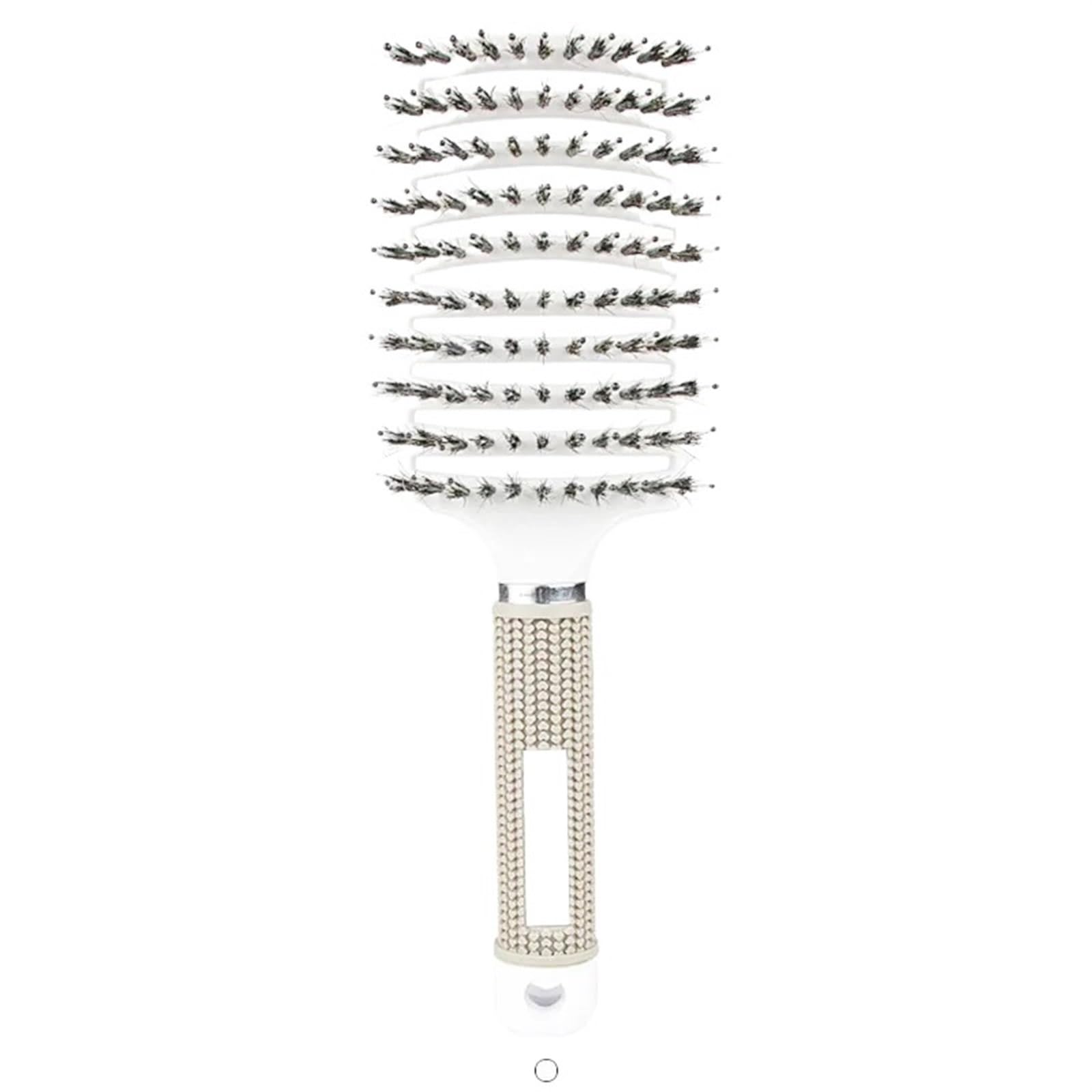 Luysgbxr White With Mane Hair Comb Large Curved Comb Massage Comb Fluffy Shaping Arc Curved Row Curly Hair Ribs Comb(White With Mane)