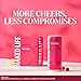 Naked Life Non-Alcoholic Drinks, Cosmo - Low Calorie Alcohol-Free Spirits with Zero Sugar - 8.4 Fl Oz Cans, Pack Of 4