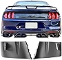 IKON MOTORSPORTS, Rear Bumper Diffuser Valance Compatible With 2018-2022 Ford Mustang GT, Aero Foil Kit Pair