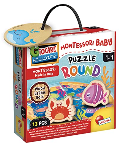 Lisciani Giochi - Montessori Wood Puzzle Round - 4