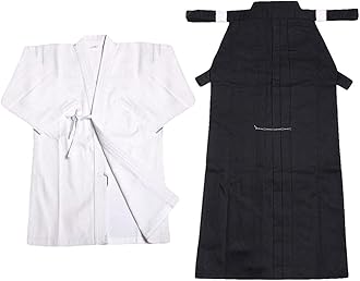 ZooBoo Mens Kendo Aikido Hapkido Martial Arts Keikogi and Hakama Suit
