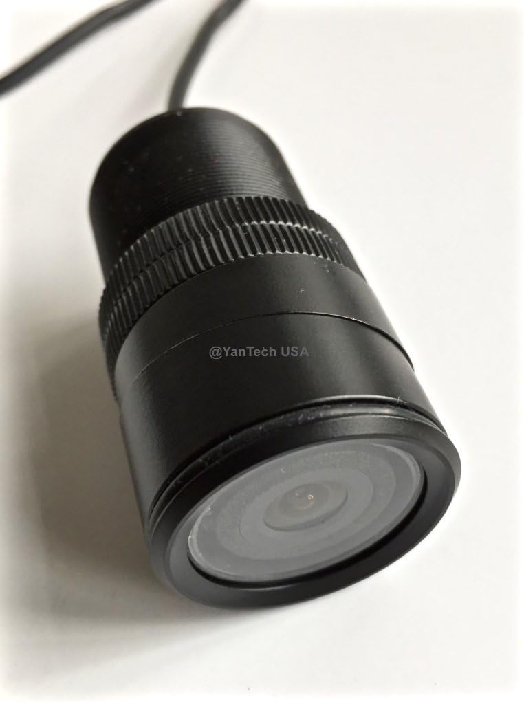 Color CCD Infrared Flush Mount Keyhole Rear View Backup Camera with 700TVL and 120° Reverse View, Night Vision and Water-Proof, 16 ft Extended Cable. by YanTech USA
