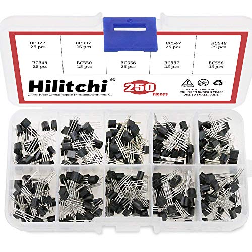 Hilitchi 250-Piece 10 Values NPN PNP Power General Purpose Transistors Assortment Kit - BC327-BC558 #1