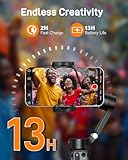 hohem iSteady V3 Phone Gimbal, Gimbal Stabilizer for Smartphones, Upgraded 3-Axis Gimbal Stabilizer, portable and Foldable, Gimbal with Shot Guides, Stabilizer for Blogs, YouTube and TikTok, Black - Image 8