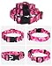 Rhea Rose Hundehalsband Sonderanfertigung Personalisierte weiche Halsbänder Pink Camo Medium