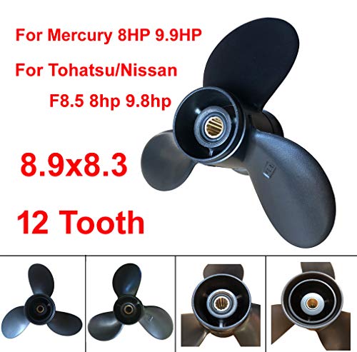 Mercury Propeller For Outboard 8Hp 9.9Hp 4T Engine Motors 48-895183A10 Tohatsu Boat Prop F8.5 8Hp 9.8Hp 8.9 * 8.3 3B2W64517 #TOP3