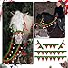 Abbylike 5 Pcs Christmas Horse Rein Covers Sets: 2 Halter and Rein Covers, 1 Nose Pad, 2 Cheek Pads, Christmas Horse Tack Bridles and Reins Cover for Holiday(Red and Green)