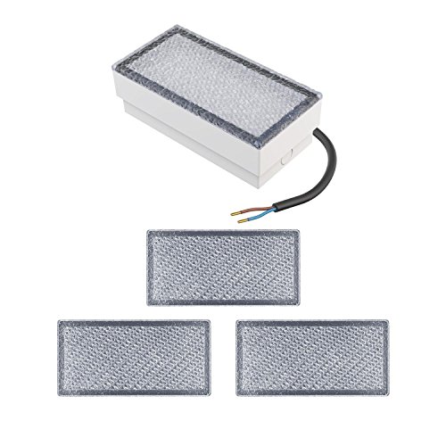 Preisvergleich Produktbild parlat LED Pflasterstein Wegeleuchte CUS, 20x10cm, 230V, warm-weiß, 4 STK.