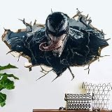 WJFQ Sticker Muraux Stickers muraux Fer 3D Super Hero Man Venom Avengers décalcomanies Superman Batman Murales Fond d'écran Auto-adhésif Affiches Enfants Chambre Home Decor 60 × 90 cm (Color : C)