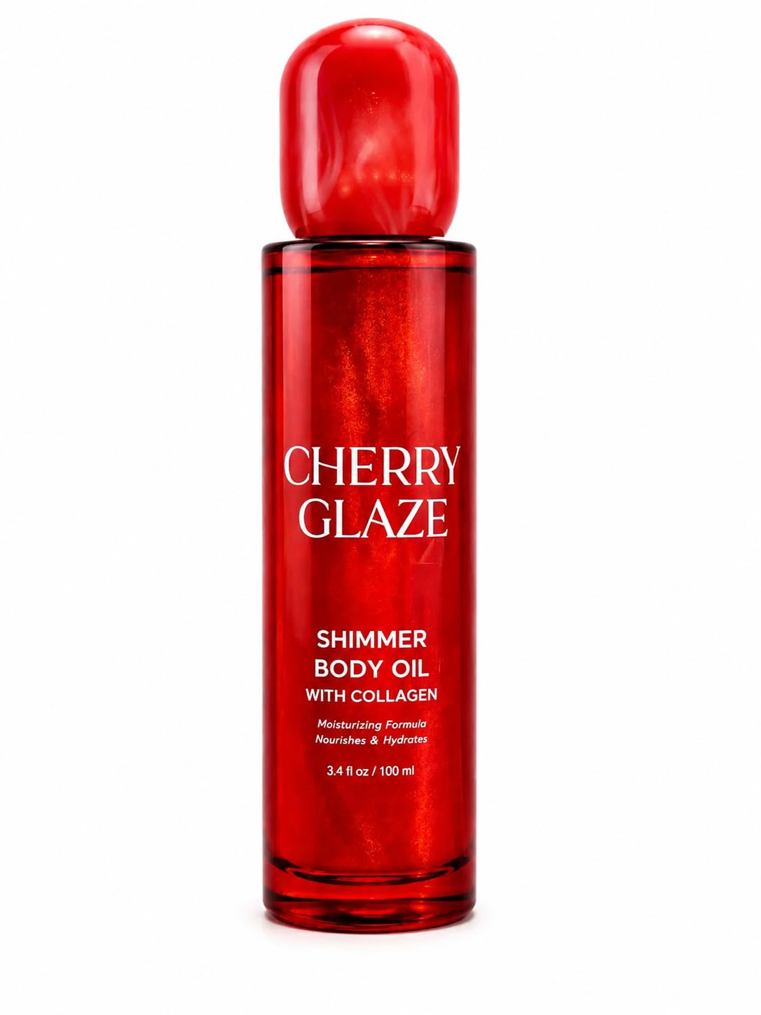Cherry Glaze Shimmer Body Oil with Collagen 3.4 fl oz