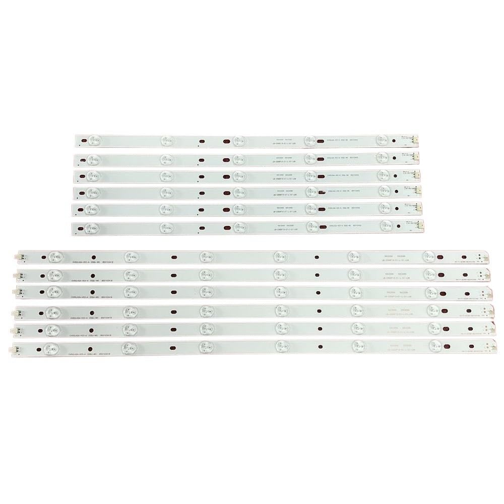 Bande de rétroéclairage LED 11 LED Compatible Fit for LB50010 LB-C500F13-E1-L-G1-L06 et Hitachi LE50H508 LED50C2000i LED50C2080I LEDL50J2S(Kit 12pcs for 1 TV)