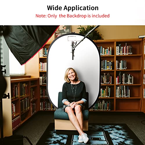 Selens Black White Backdrop 59X78.7Inches Pop Up Collapsible Background With Carrying Bag For Youtube Streaming Photo Studio Portrait Indoor Photography Foldable Pop Out Panel Reversible Backdrop #TOP2