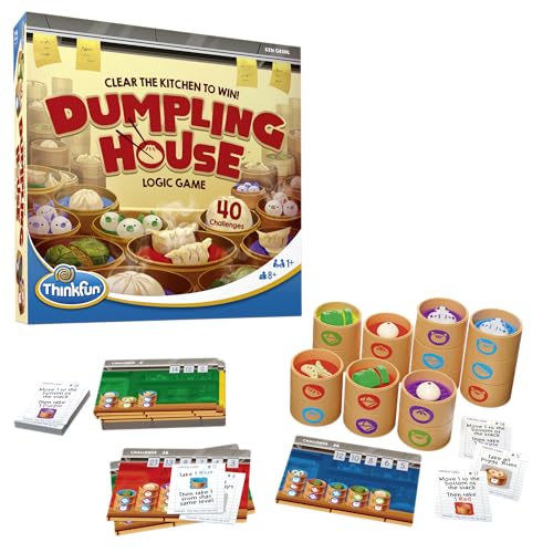 ThinkFun Dumpling House: The Stacking Game of Clearing Orders for Children Ages 8+