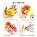 10PCS Colorful Hand Throw Streamers Paper Throw Confetti Poppers Party Streamers Spider Silk Confetti for Birthday Wedding Graduation Party