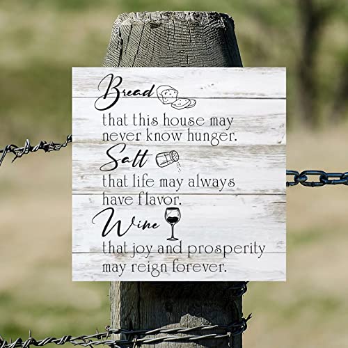 Plaque murale rustique en bois Bread pour decoration de maison 30cm