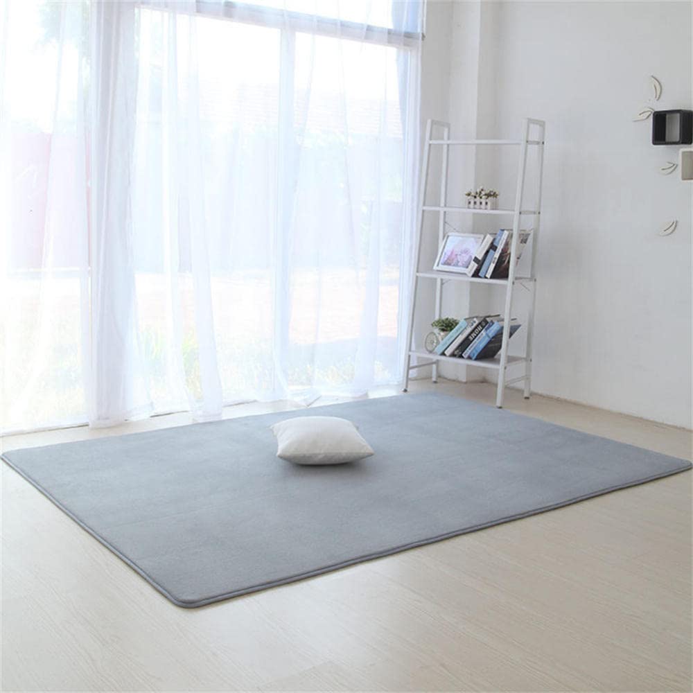 Tapis salon moderne LUNEZY durable et épais au design abstrait gris