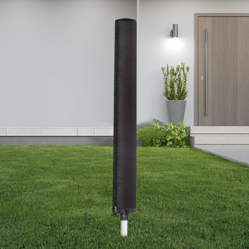 PRETYZOOM Outdoor Umbrella Drying Rack Cover Zipper for Patio Use Made of Oxford Cloth for Garden Clothes Drying Rack - Image 4