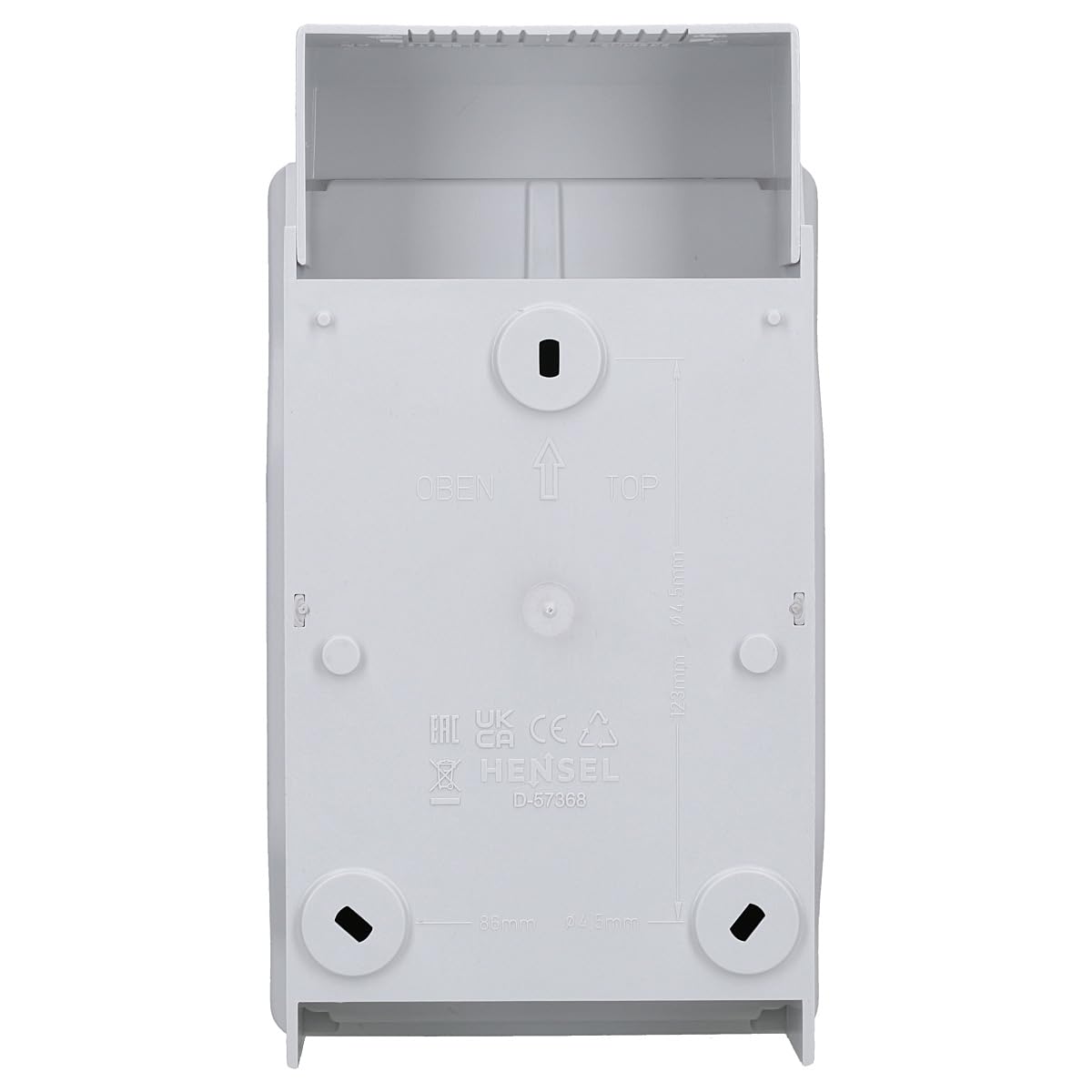 Hensel 4012591118220 KV PC 9104 mały rozdzielacz natynkowy liczba podziałów = 4,5 liczba rzędów = 1 inha