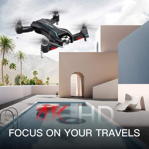 HaiMa S17 Pieghevole Wifi Fpv Rc Drone Quadcopter Con Ultra Hd Camera Toys Optical Flow Positioning - Fotocamera 4K Con Borsa