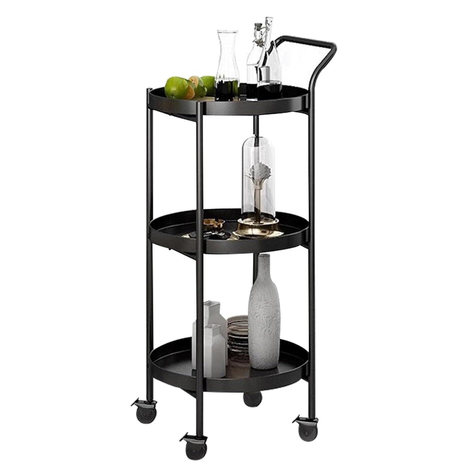 Chariot de service compact gain de place pour apéritif