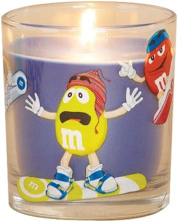 DecoGlow M&M Snowboarding Candle
