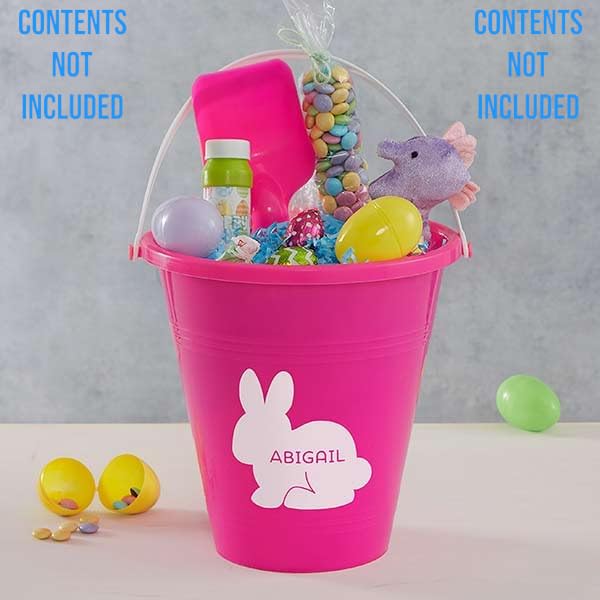 Miniatura 2 de Personalization Universe Cubo y pala de plástico personalizados de personajes de Pascua, juguetes de playa perfectos y juguetes para niños pequeños