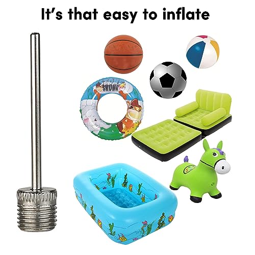 GMBYLBY 3/6pcs Balls Pumps Inflation Needle Replacement Stainless Steel Air Pumps Needle Basketball Inflating Pins - Thumbnail 6
