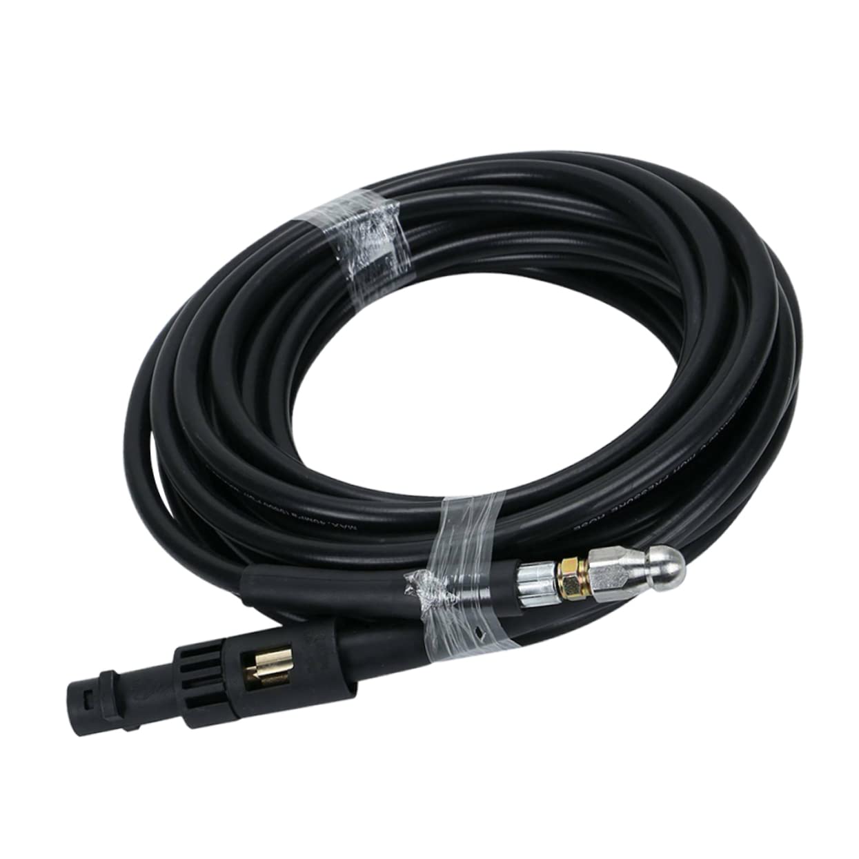 Happyyami 15m Manguera De Limpieza De Desagües Herramienta De Lavado Presión Flexible y Resistente Para Limpieza De Tuberías y Desagües Para Coches y Uso Doméstico