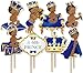 24Pcs Royal Prince Centerpiece Sticks, Little Prince Baby Shower Party Decorations Table Toppers for Boys Kids, Prince Themed Party Supplies, Royal Blue Prince Birthday Party Decorations