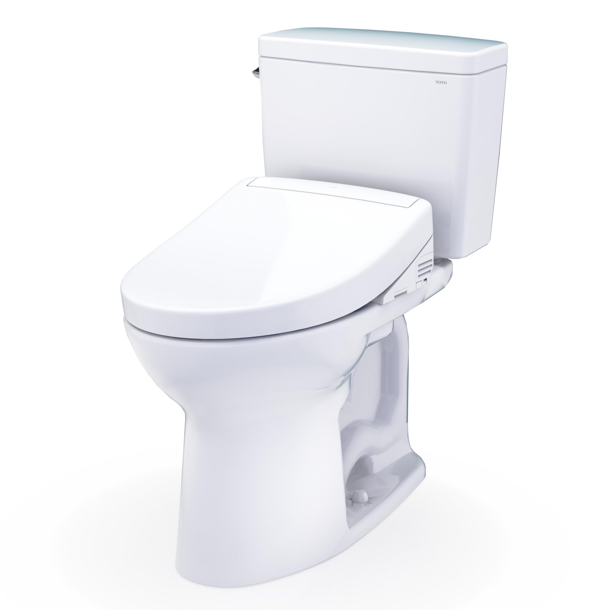 TOTO Drake WASHLET Two-Piece Elongated 1 28 GPF TORNADO FLUSH Toilet with S5 Bidet Seat Cotton White - — view 17