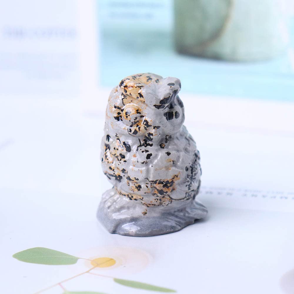 天然水晶の『フクロウ』 天然水晶 ふくろう 】 クォーツ quartz 天然石 万能石 浄化 開運