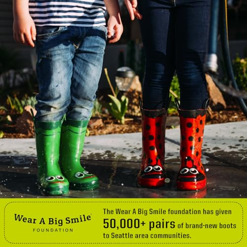 image for Western Chief Boys Waterproof Printed Rain Boot with Easy Pull on Hand