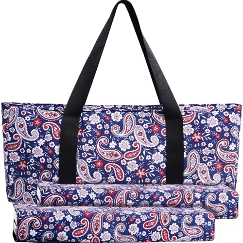 Empty Mahjong Bag for Tiles and Racks ,Blue Soft Case with 2 Wrappers for American Mahjong Tiles Set, Trays & Rack(Mahjong Case Only)