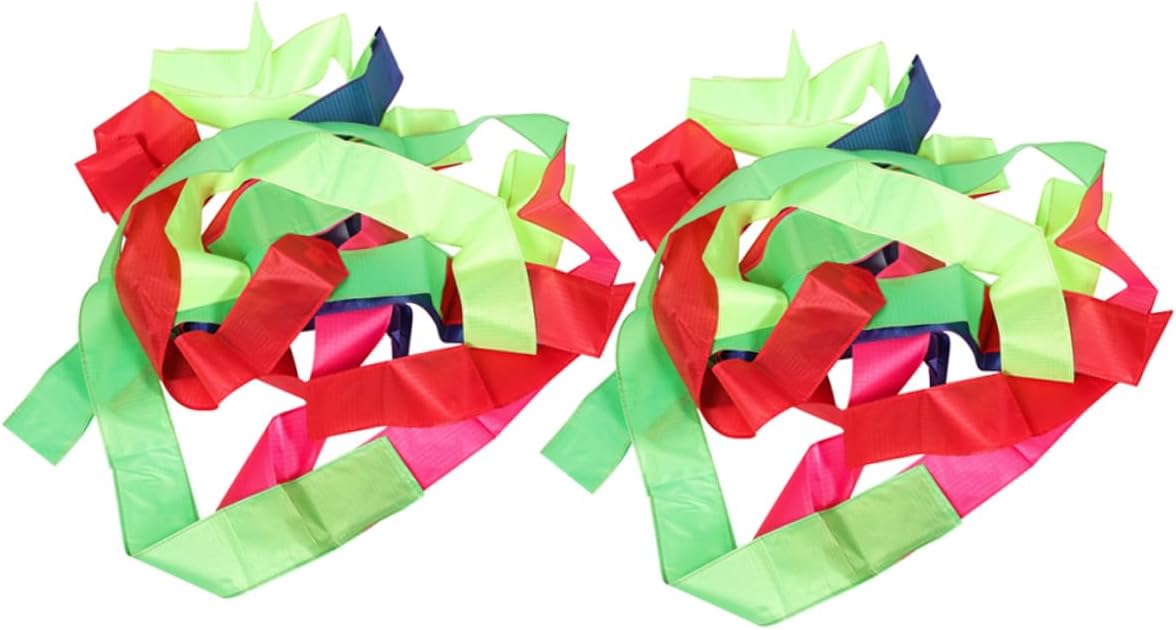 BESPORTBLE 8pcs Colorful Kite Tail Ribbon Streamer Accessories for Vibrant Outdoor Decoration for Boys and Girls Easy to Install and Fold