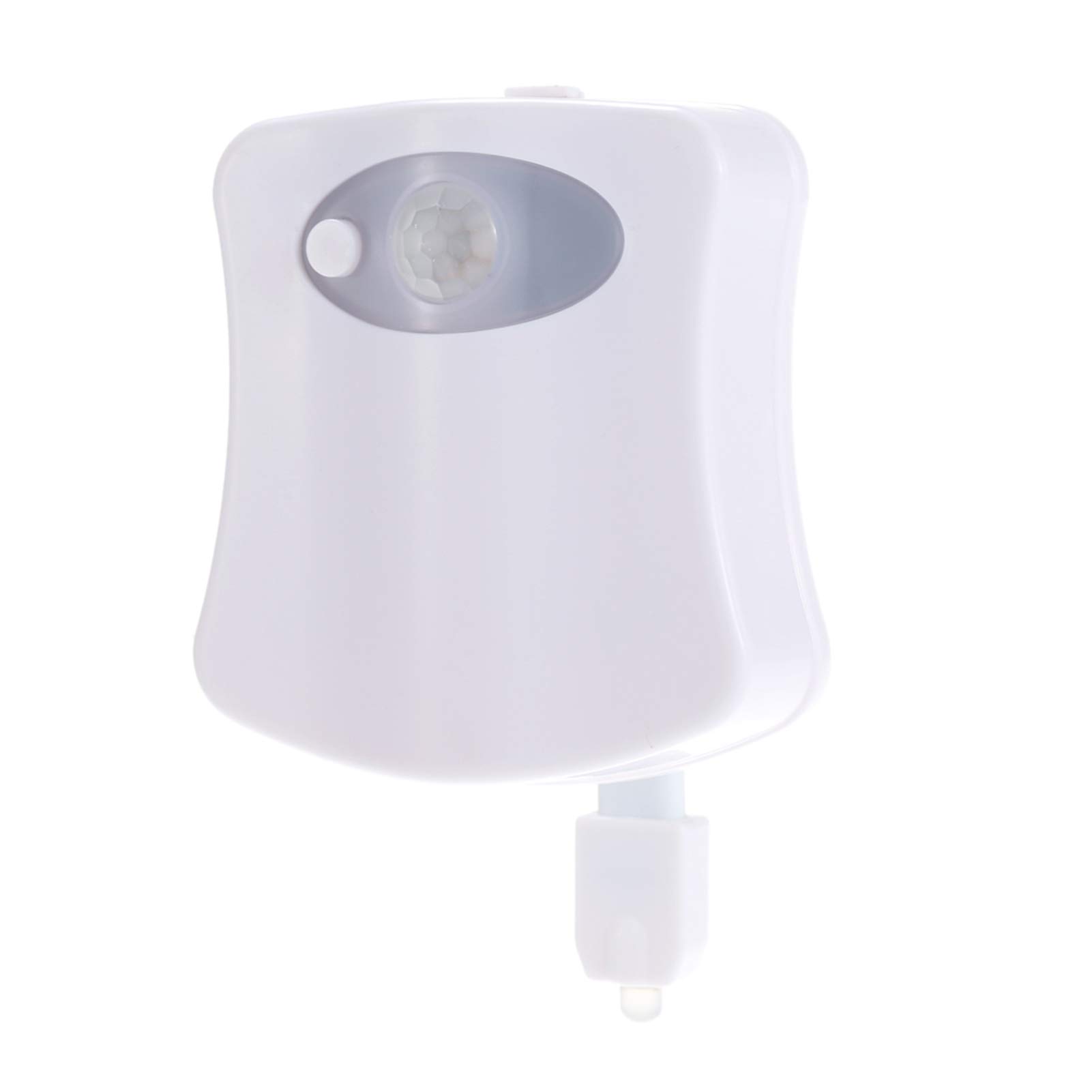 BUYAO 8 Colors LED Toilet Nightlight Motion Activated Light Sensitive Dusk to Dawn Battery-operated Lamp