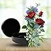 Marsrut 2Pcs Traditional Japanese Ikebana Suiban Pot: Round Plastic Bonsai Tray | Ikabana Vase Kit for Flower Frog, Branch, and Pebble Arrangement | Durable Bowl and Elegant Flower Container