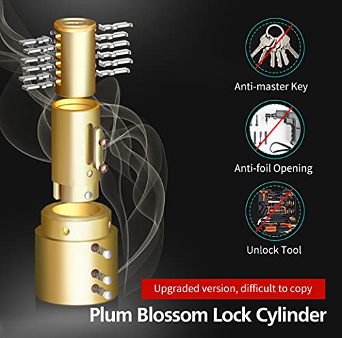 Alarm Disc Lock Set, 2 Pack Brake Lock, Anti-Theft Waterproof 110 Db 7Mm Pin 5Ft Reminder Cable For Motorcycles Bike Scooter Carry Pouch (Black & Red) #TOP3