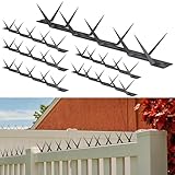 Intruder Deterrent Fence Wall Spikes, Outdoor Rust Proof Anti Climbing Metal Security Spikes for Outdoor Walls, Garden Fences, Home Security, 6PCS, Covering 94.4 in.