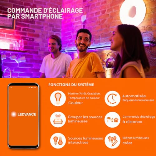 Prise commutable WiFi LEDVANCE Smart + avec compteur de consommation compatible Alexa