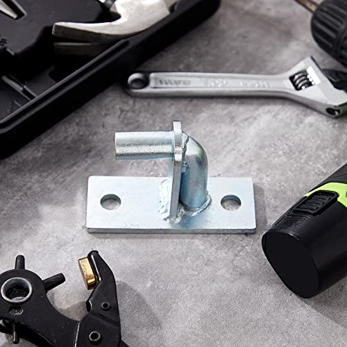 Dunzy Wall Mount Gate Hinges Wall Plate Hinges Heavy Duty Gate Hinges Outdoor Chain Link Gate Hinge Chain Link Fence Gate Hinges With 5/8 Hinge Pin, Screws Not Included (4 Pcs) #TOP6