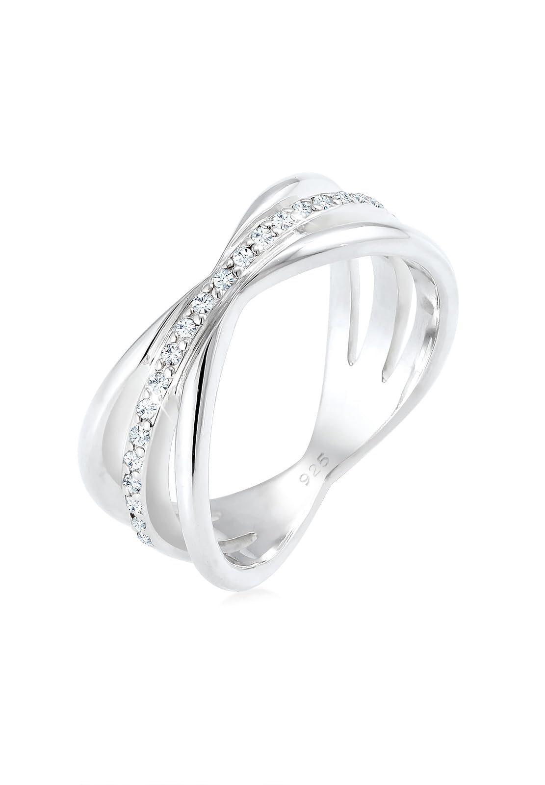 Elli Ring Ring Wrap Crystals 925 Sterling Silver