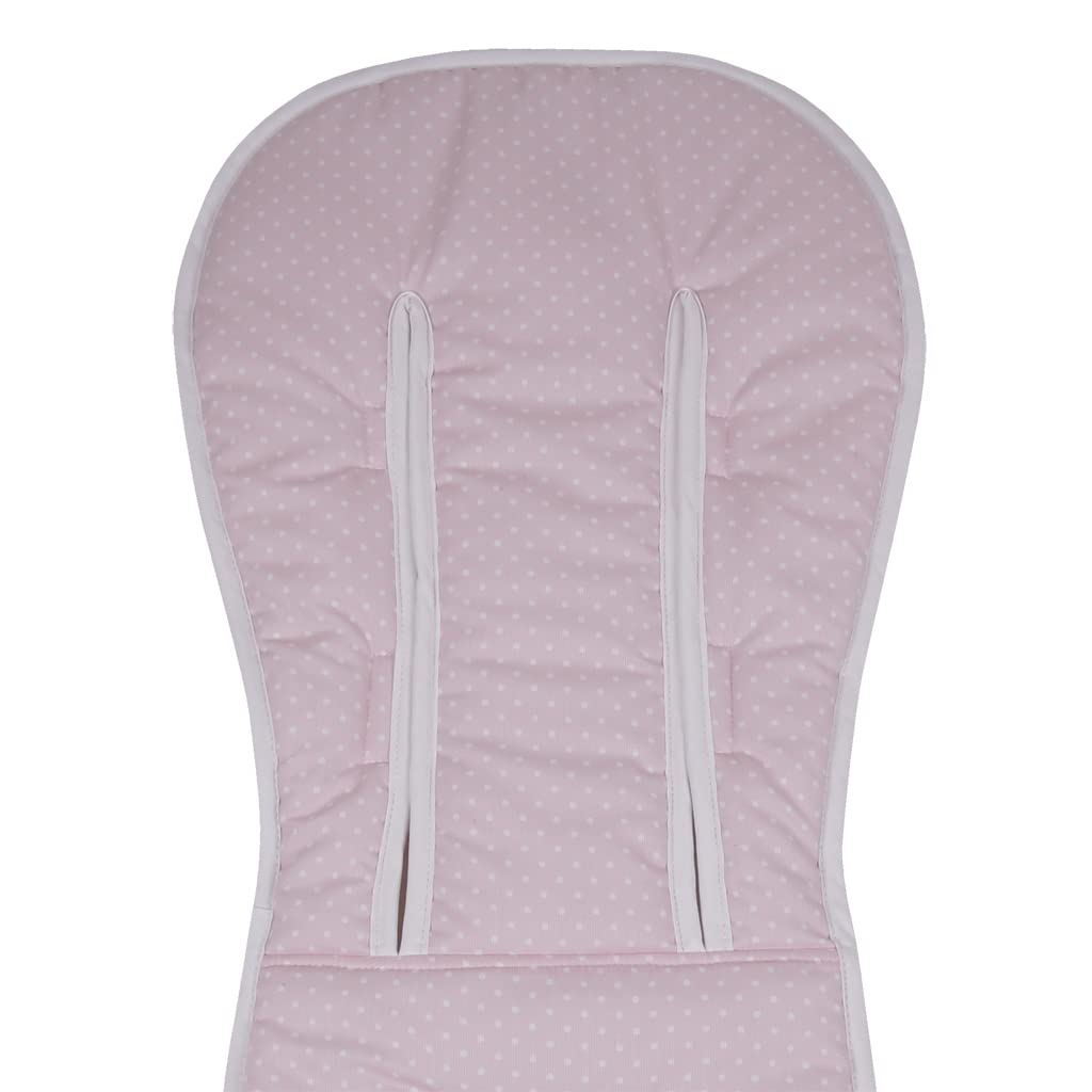 Colchoneta Verano para Bugaboo Camaleon 3 Plus KUKU ROSA - Acolchado Transpirable- (100% Algodón)
