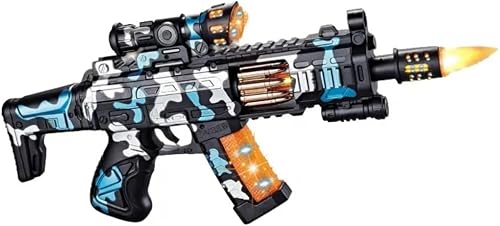 Camo Assault Rifle Toy - Toys for Boys - Blue
