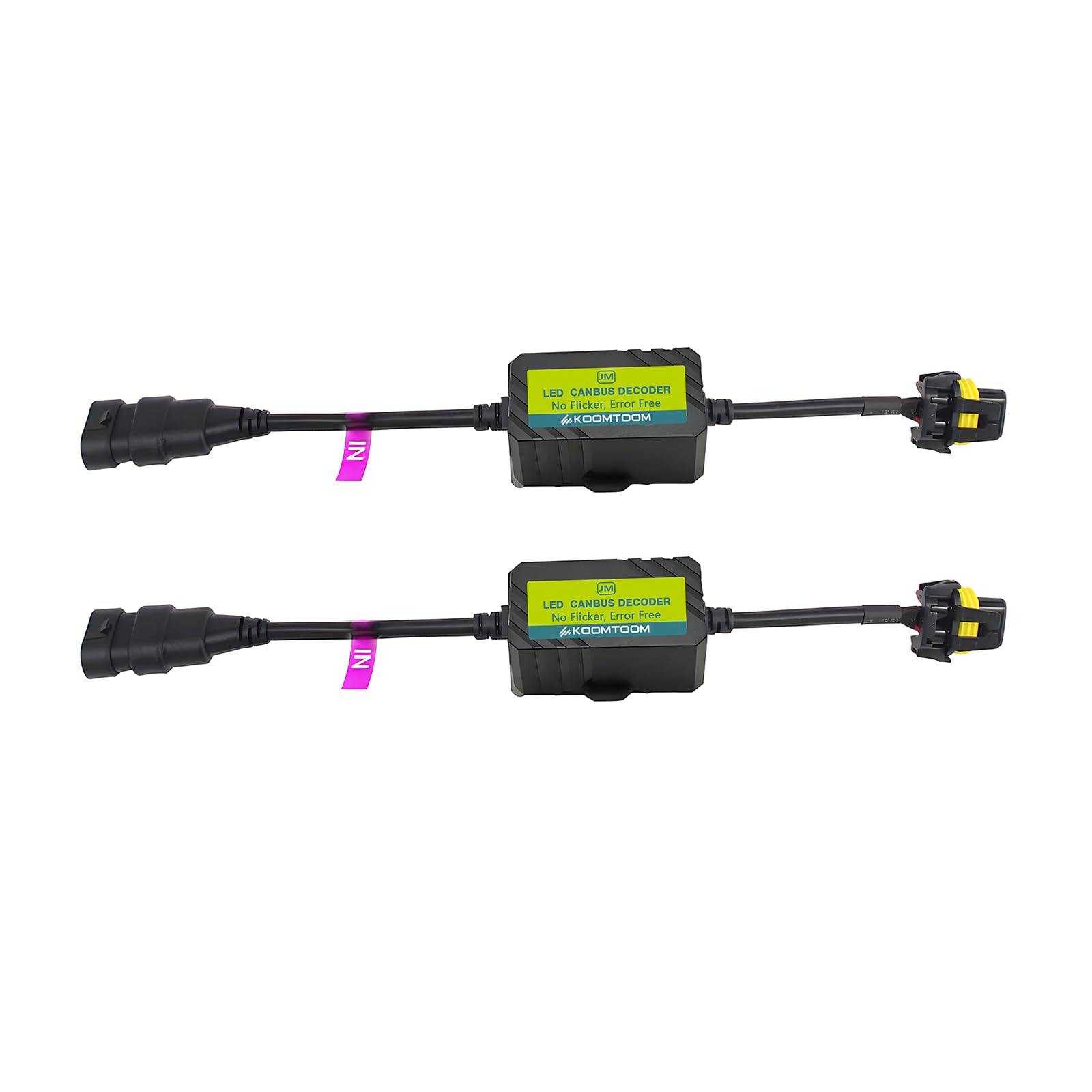 2PC 9005/9006 LED Headlight Canbus Error Anti Flicker Resistor Canceller Decoder - Foto 7