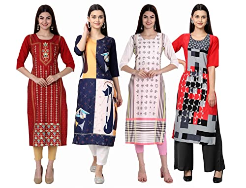 Image of Women's Crepe Straight Kurta