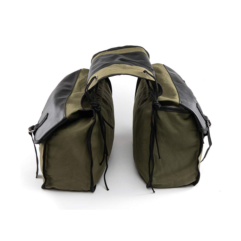Borse laterali impermeabili borsa porta attrezzi per viaggio moto Cavaliere da turismo (verde)